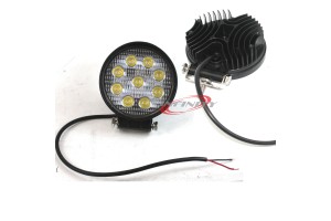 Lot 2 Round 27W Bright LED Work Light Spot Beam Off-road Driving Fog Lamp Truck 